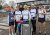 Gute Ergebnisse und Altersklassenerste beim Neujahrslauf in des TV Dolgesheim. Startgruppe beim Neujahrslauf in Dolgesheim 2024